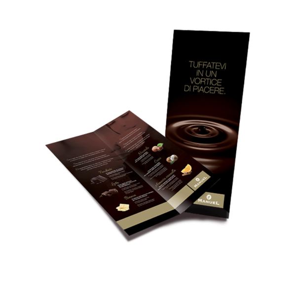 Carta menu di cioccolato 6 gusti