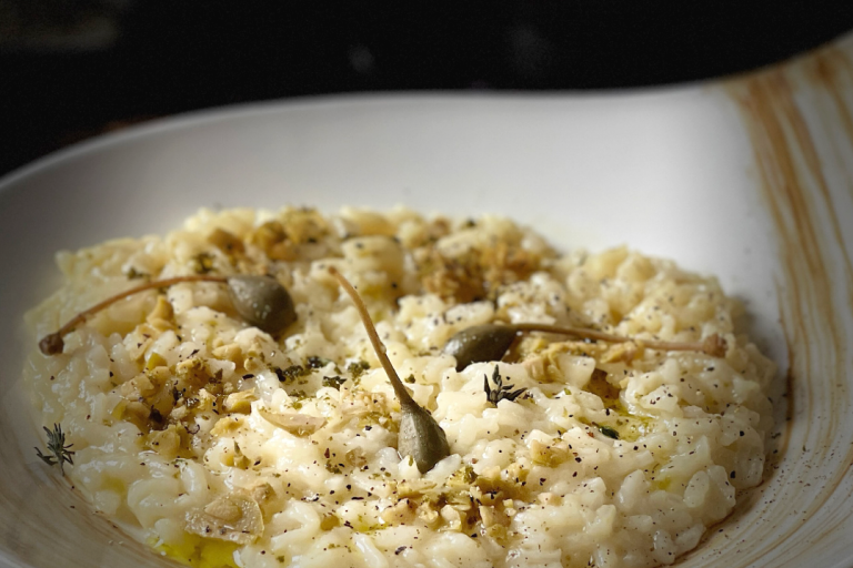 RISOTTO ALLONDA CAFFE CREMA E POLVERE DI CAPPERI 03